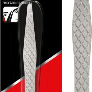 Revlon Men's Series Slant Tip Tweezer, Silver, 1 Count