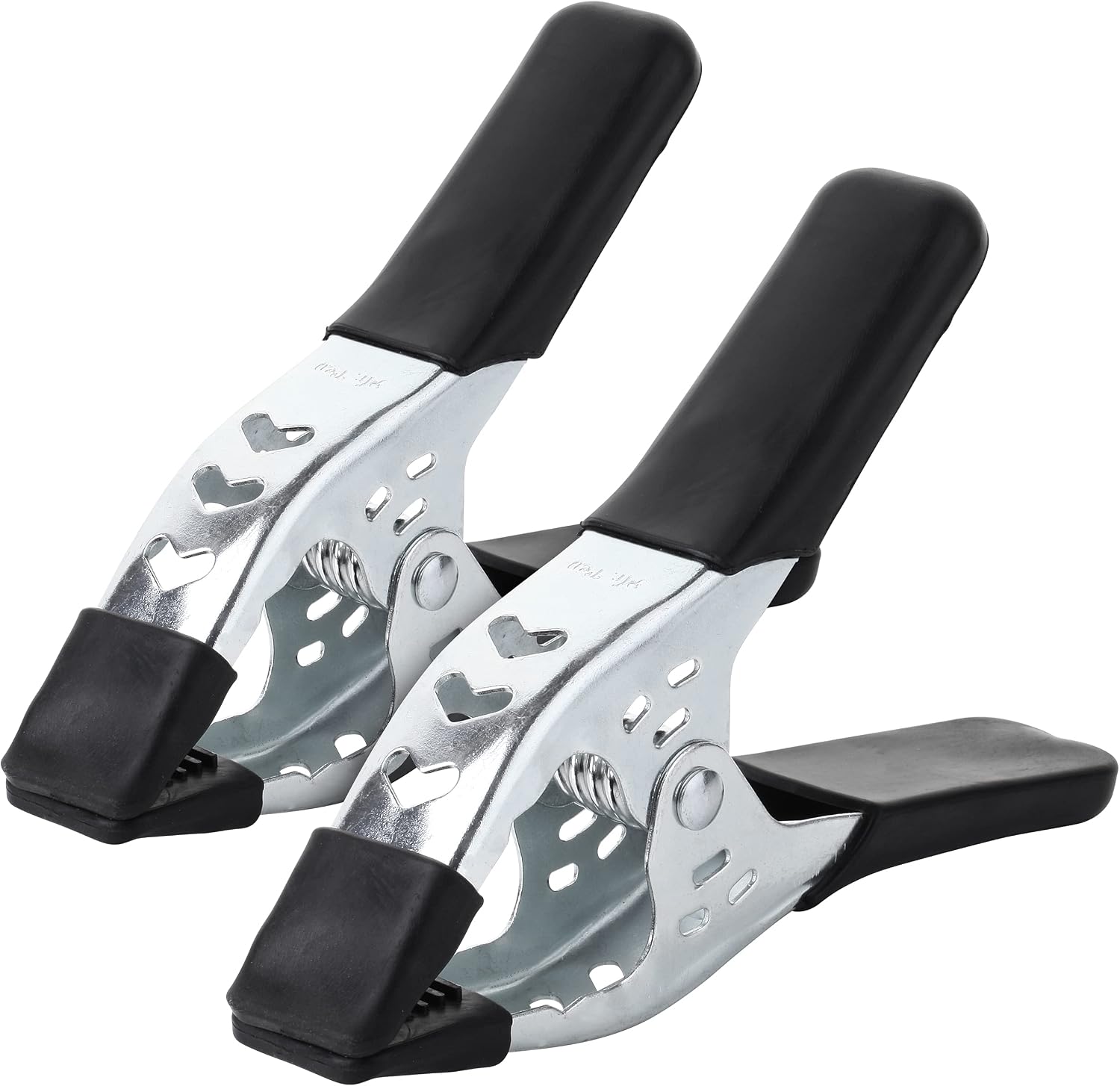 Mr. Pen- Spring Clamps, 6 Inches, 2 Pack, PVC-Coated Tips