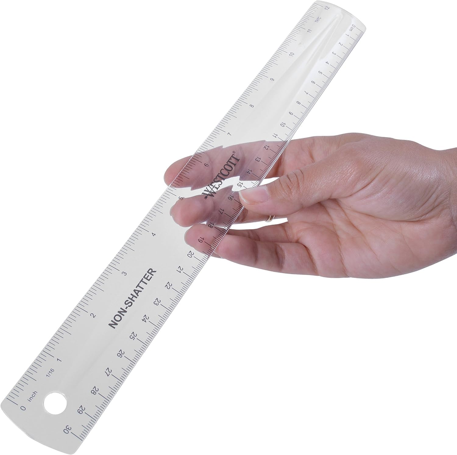 Westcott Shatterproof Ruler, Design with Easy-to-Read Markings, Back-to-Classroom, 12-Inch - Image 7