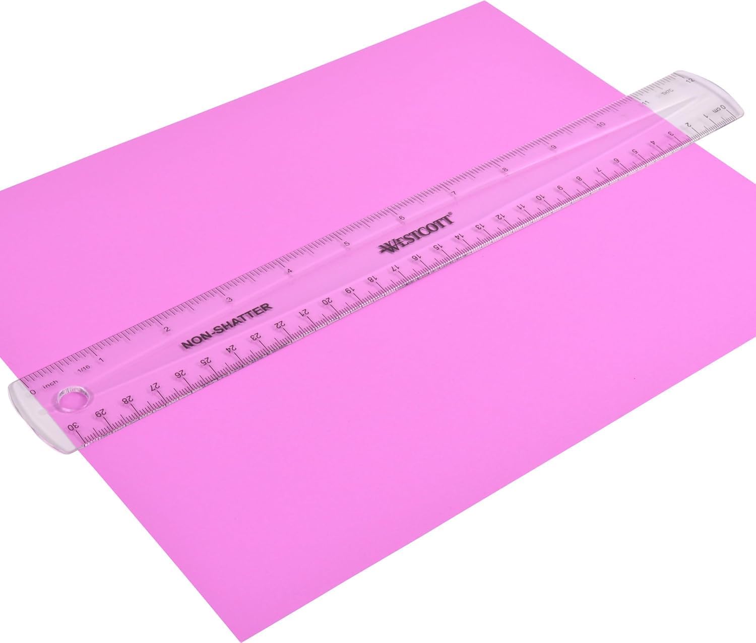 Westcott Shatterproof Ruler, Design with Easy-to-Read Markings, Back-to-Classroom, 12-Inch - Image 10